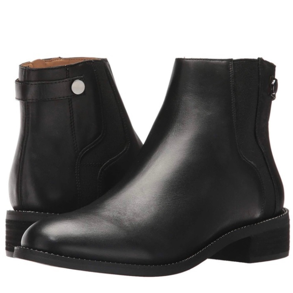 Franco Sarto Womens Brandy Leather Closed Toe Mid-Calf Fashion Boots